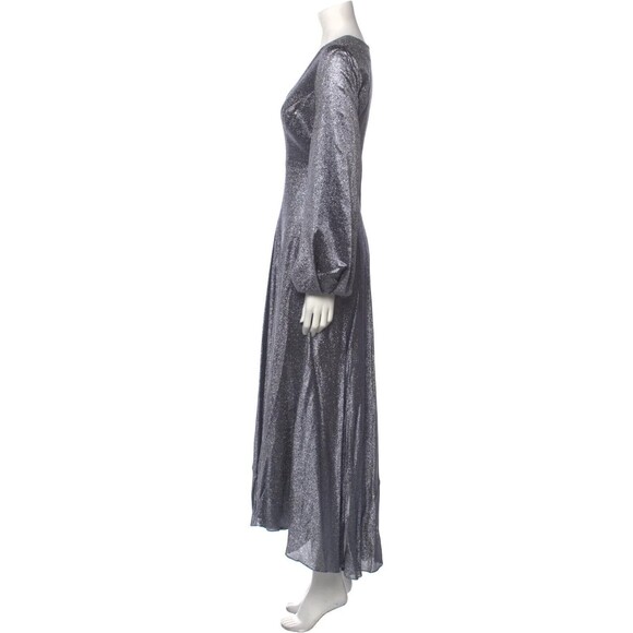 RUNWAY! $1600 Zimmermann Silk Long Dress Sz: ZIM 0 / US 4 grey - Picture 7 of 13